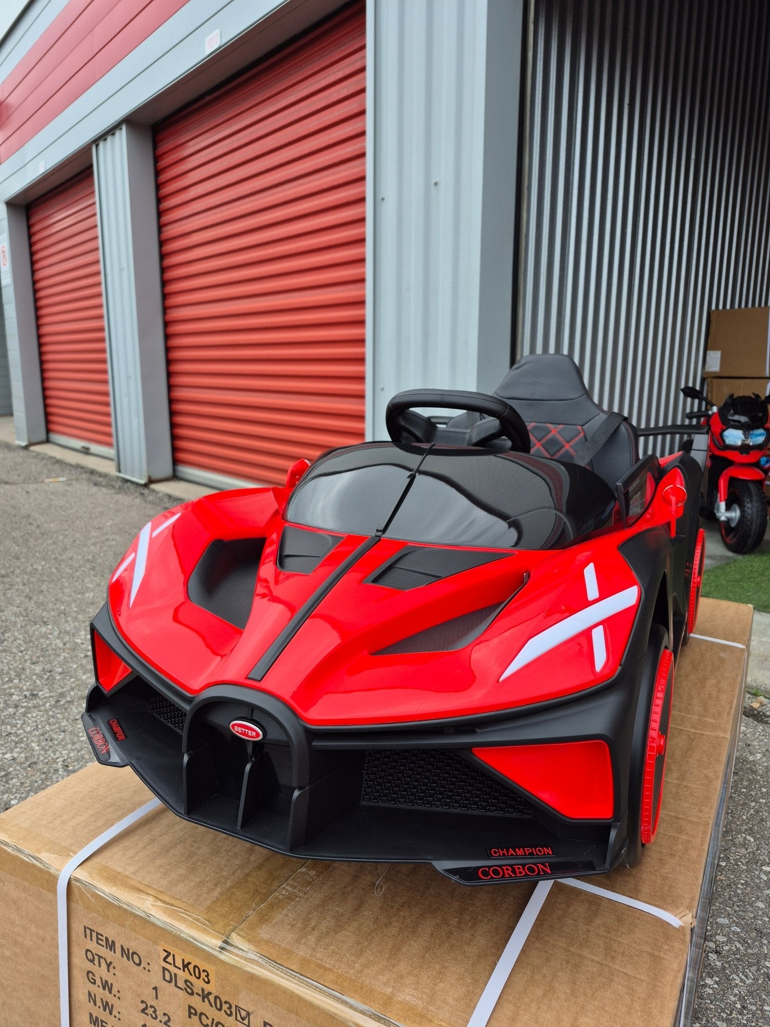 2026 Bugatti Style 12V Kids Ride On Car with Remote Control AND LIGHT UP WHEELS! - Couch Potato