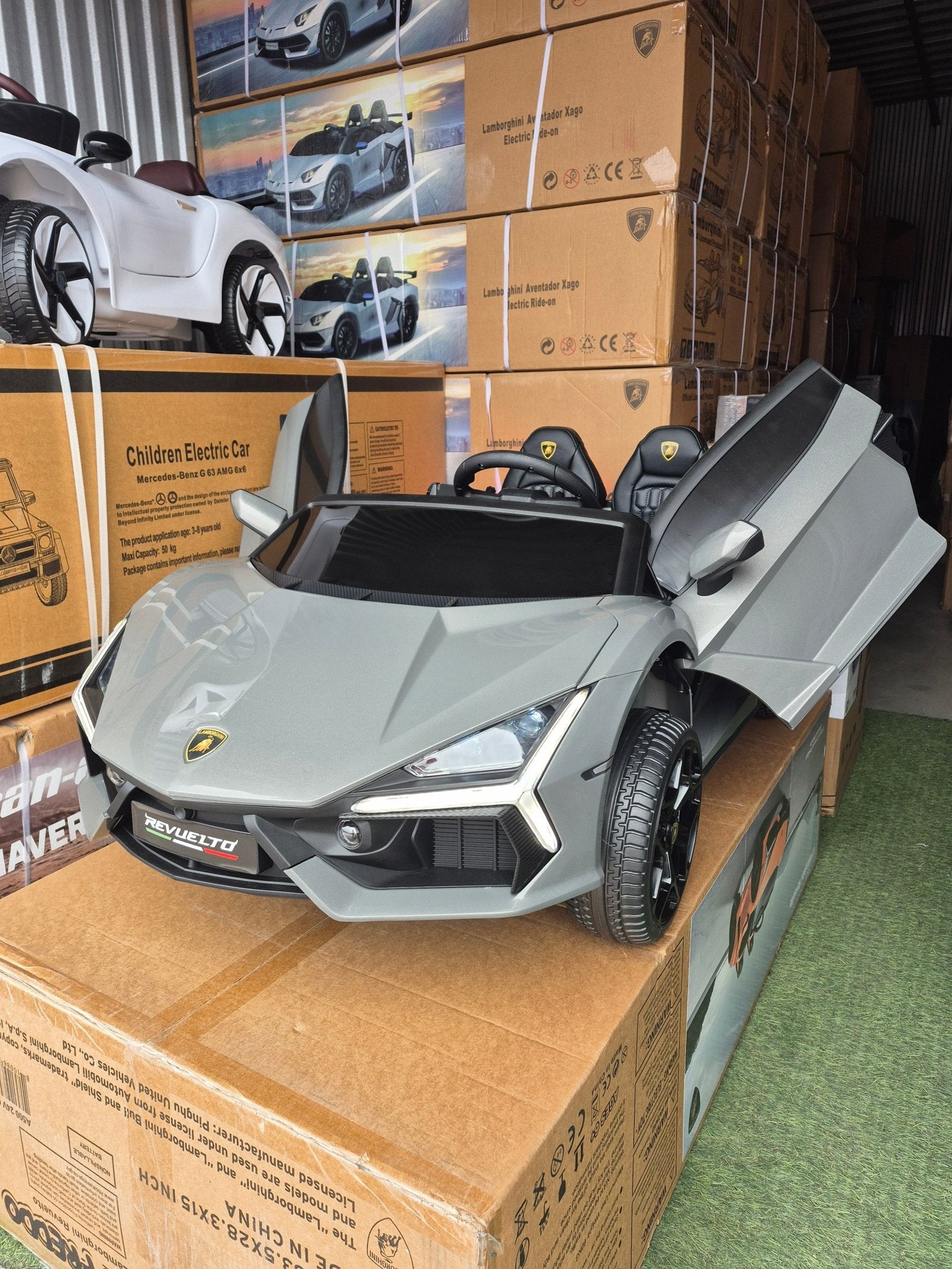 24V Lamborghini Revuelto 4x4 2 Seater Kids Ride On Car with Remote Control - Couch Potato
