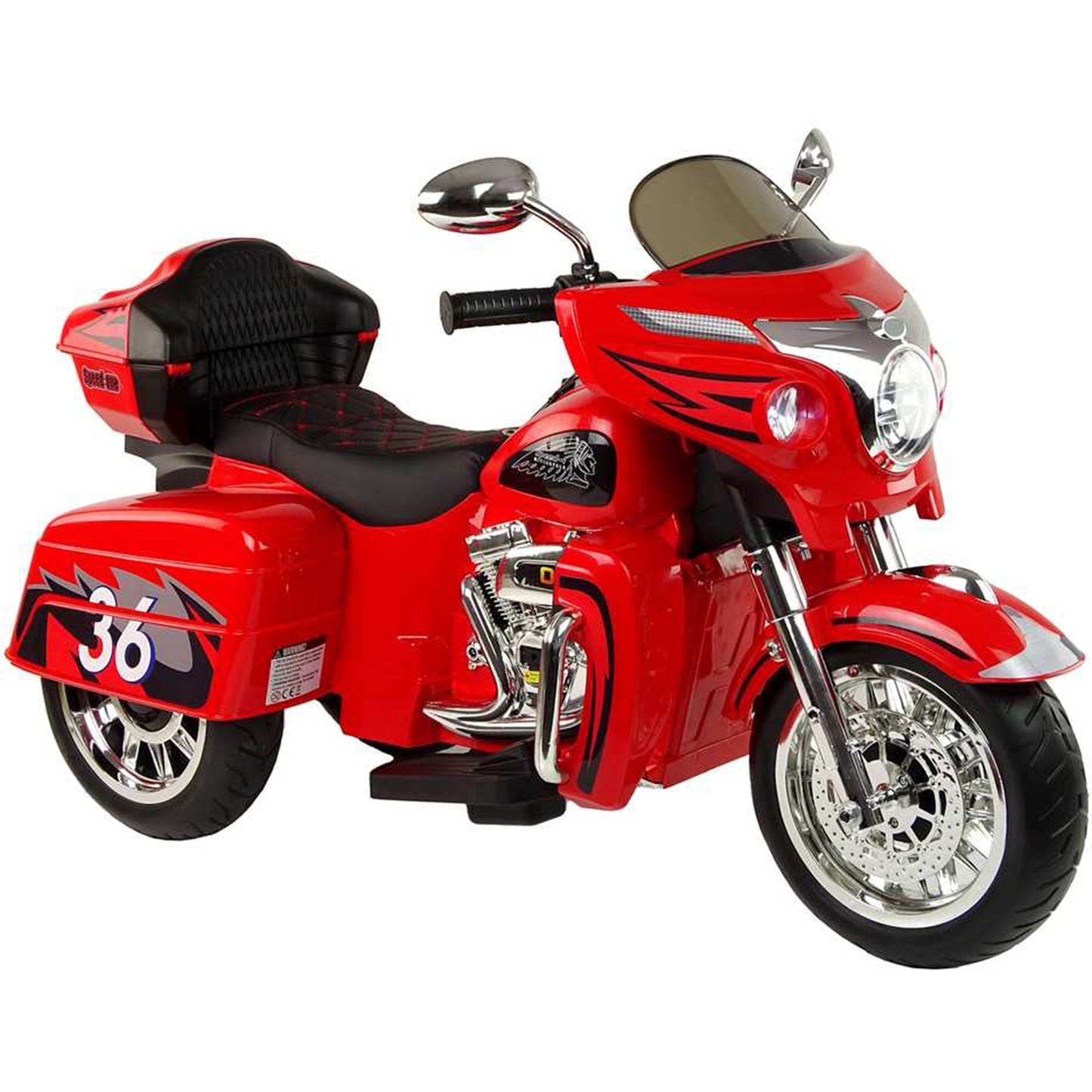 12V Kids Ride on Three - Wheeled Motorcycle For Age 3 - 8 - Couch Potato