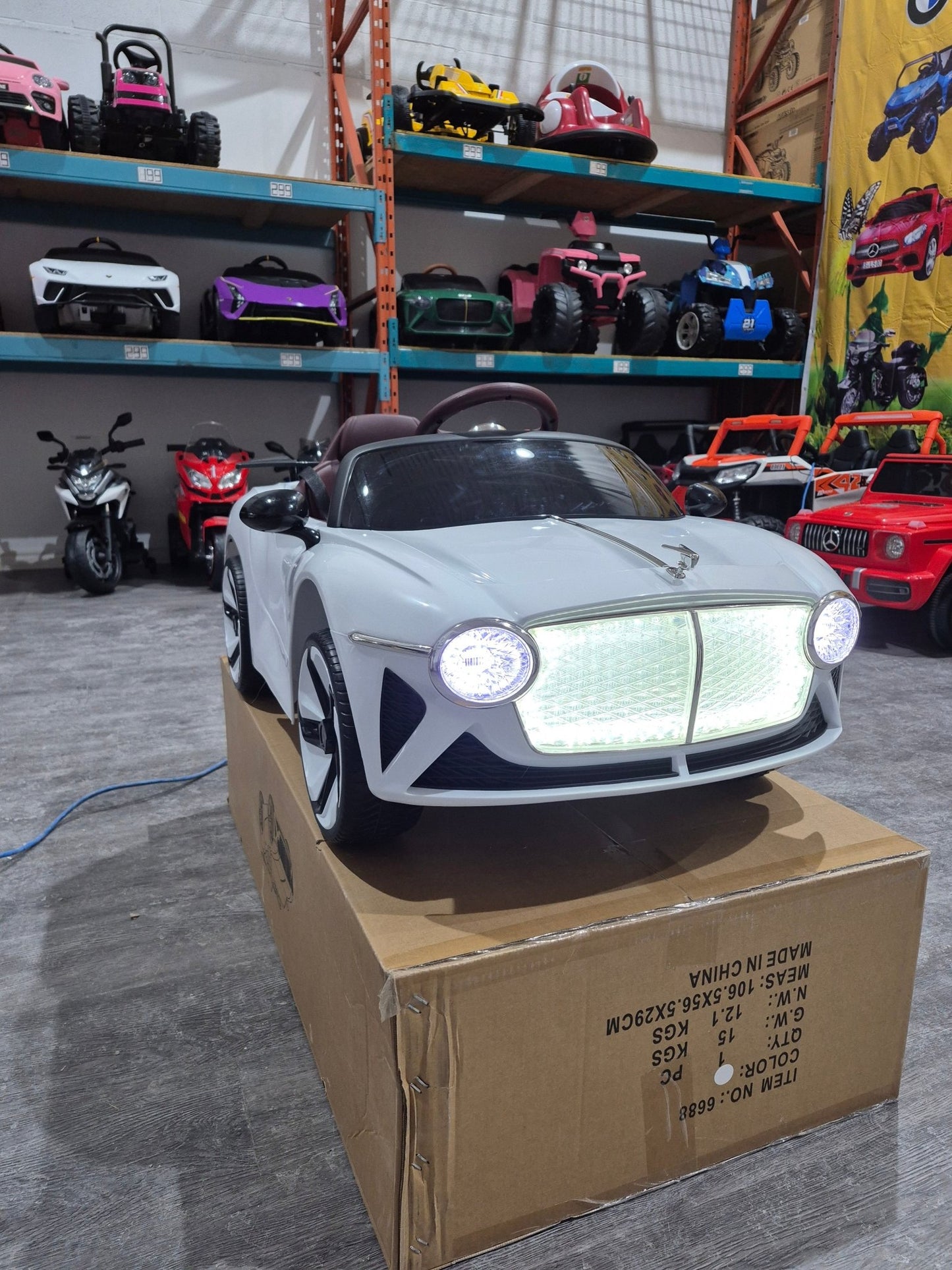 2026 Bentley Style 12V Kids Ride On Car with Remote Control - Couch Potato