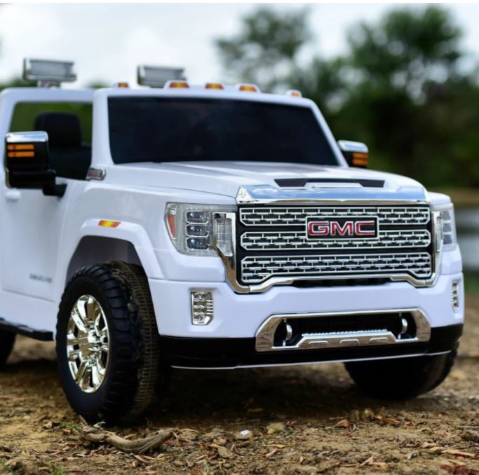 2026 UPGRADED GMC Sierra 24V 2 Seater Kids Ride On Car With Remote Control - Couch Potato