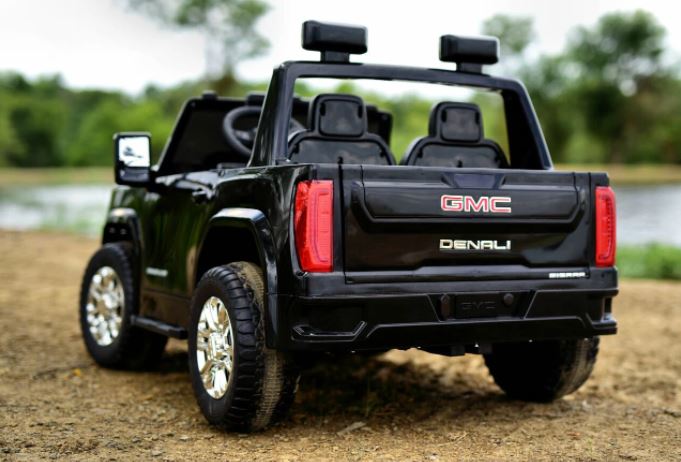 2026 UPGRADED GMC Sierra 24V 2 Seater Kids Ride On Car With Remote Control - Couch Potato