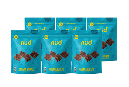 Cacao Banana Crisps, 6 x 66g - Pack - Couch Potato