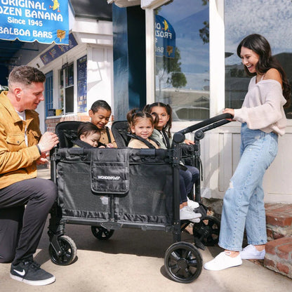 Wonderfold W4 Elite Pro Quad Stroller Wagon - Couch Potato