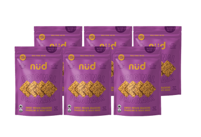 Original Sweet Potato Crackers, 6 x 66g - Pack - Couch Potato
